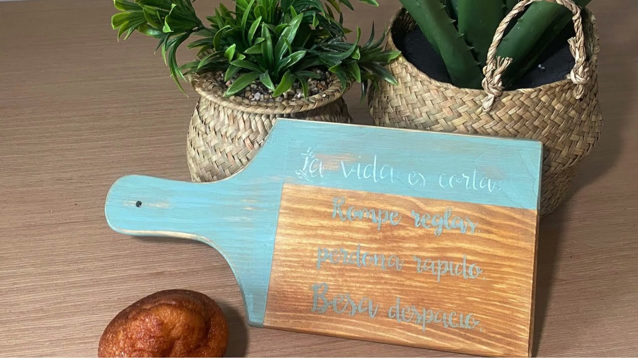 Decorar Tablas de Madera con Chalk Paint y Estarcido
