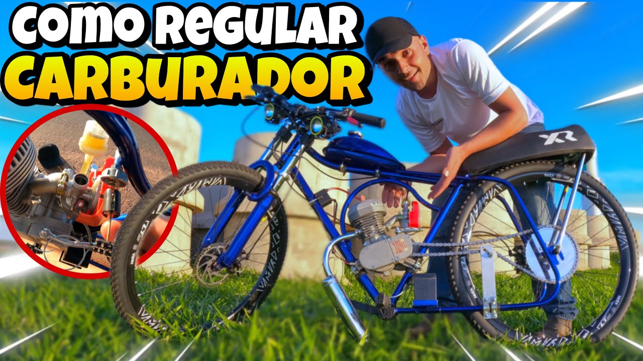 COMO regular CARBURADOR da bike MOTORIZADA em fase de AMACIAMENTO | motorizando