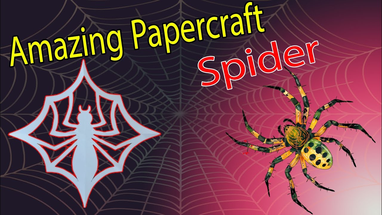  How to Make a Paper Spider | Easy Paper Craft Tutorial 🕷️✂️