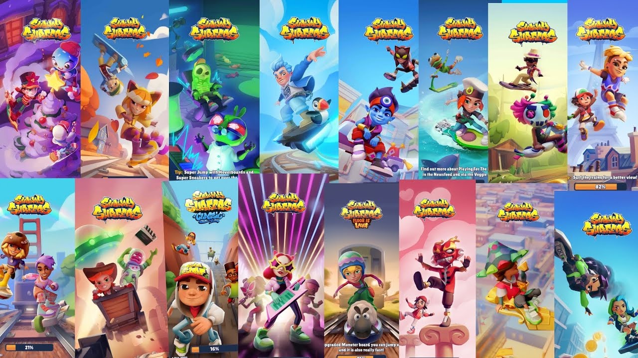 Перемотайте все обновлённые Subway Surfers 2024 — все трейлеры