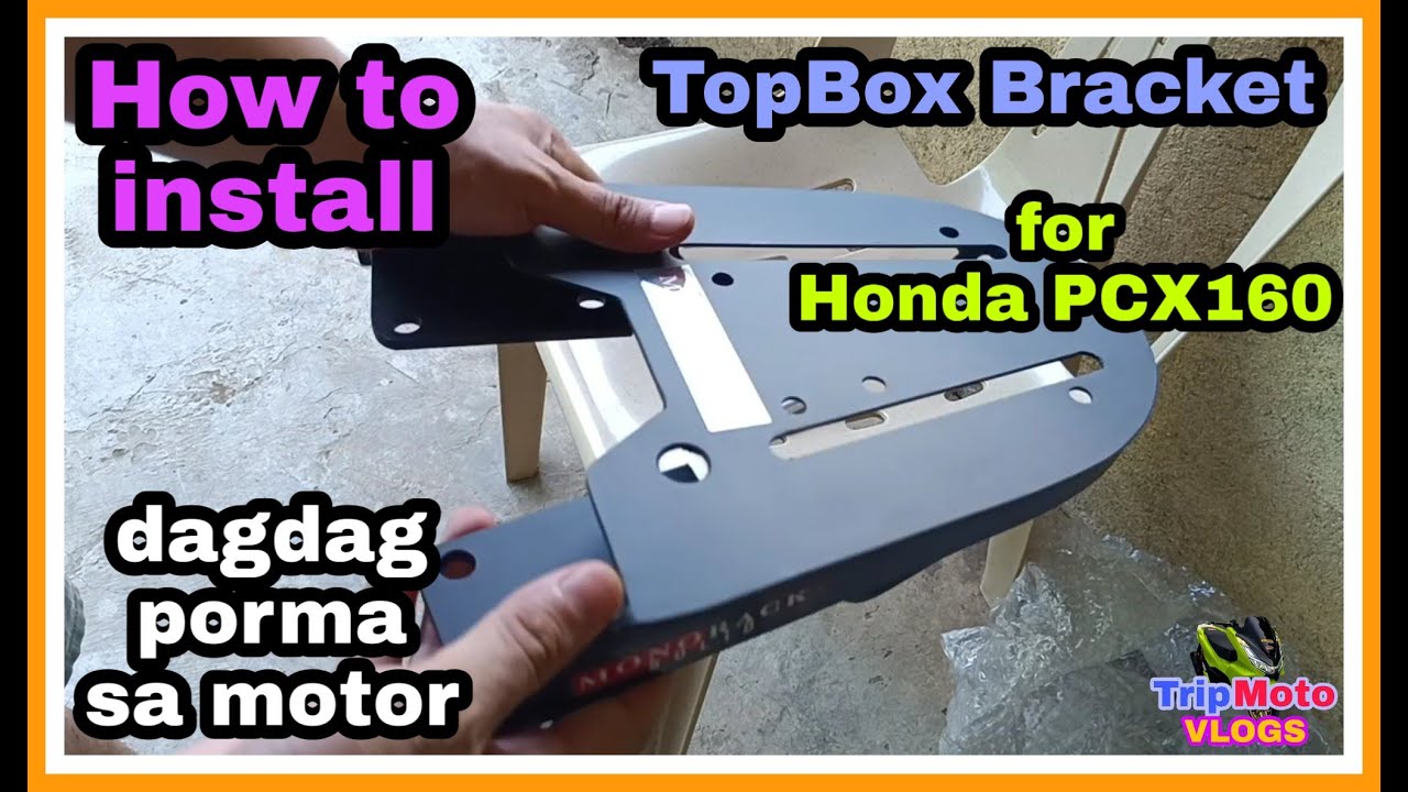 DIY | How to install top box bracket to Honda PCX160 | Full tutorial | dagdag porma sa motor