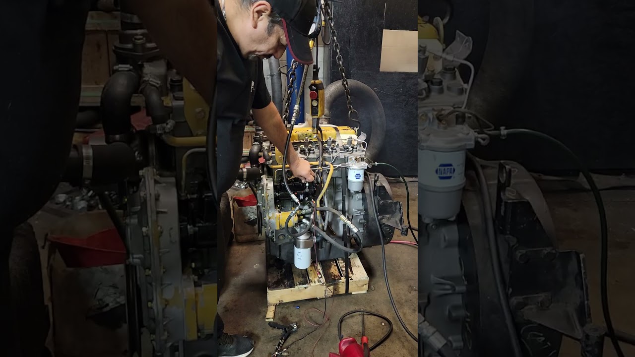 Indianadiesel.com Rebuilt Perkins 4.236 test run in