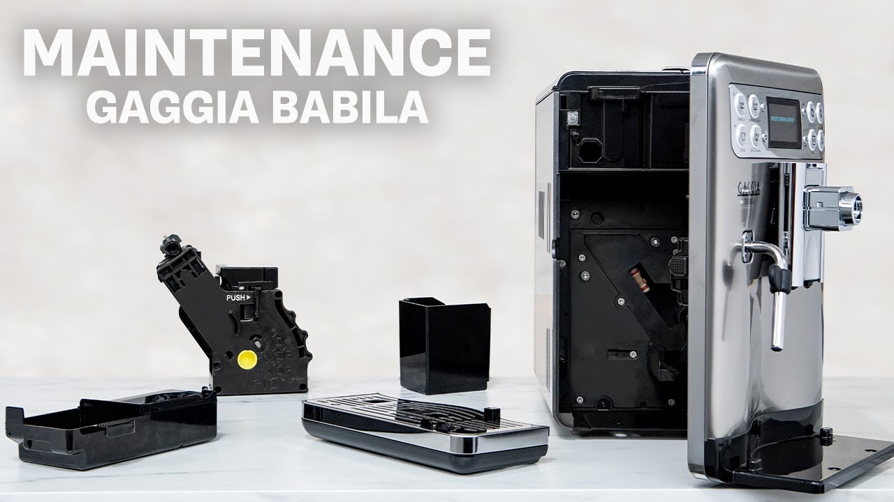 Drip Tray, Dreg Drawer & Brew Unit Maintenance on Gaggia Babila Espresso Machine