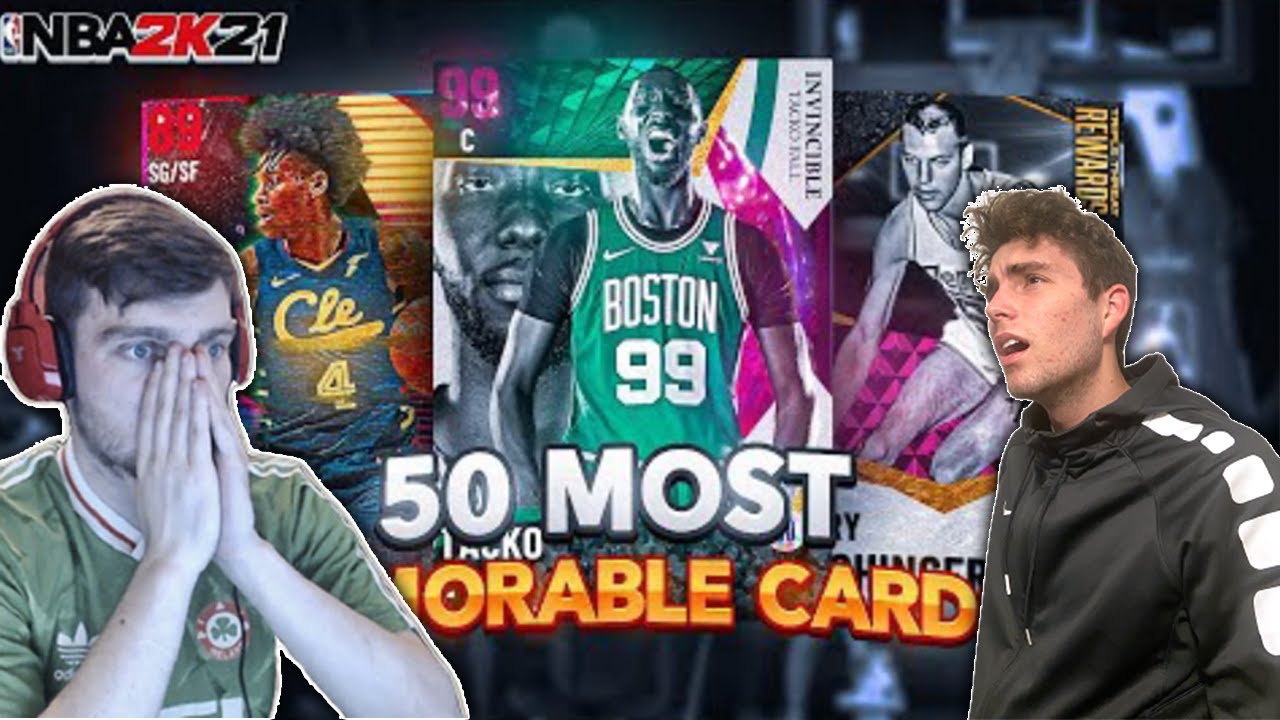 REACTING TO DBG REACTING TO THE TOP 50 MOST MEMORABLE CARDS IN NBA 2K21 MyTEAM! (TIER LIST)