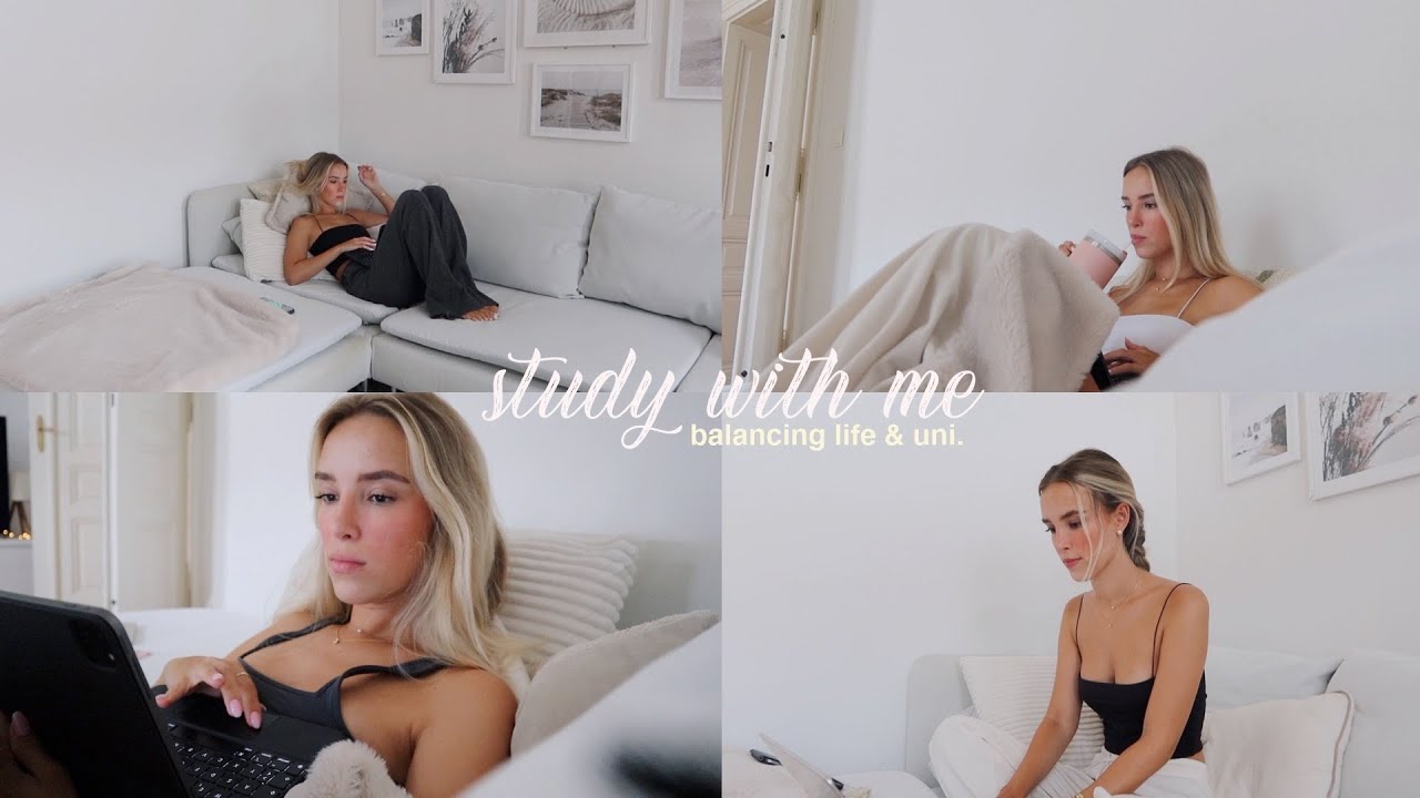 study with me *vlog* //Hannah