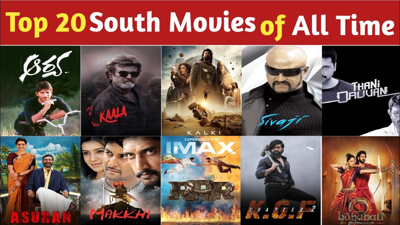 Top 20 South Indian Movies Hindi Dubbed | All Time Blockbuster List 🔥
