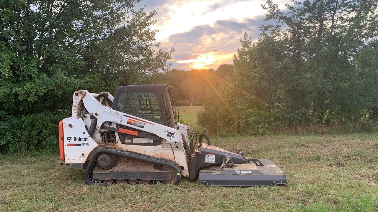 Mowing 12 acres with bobcat t590