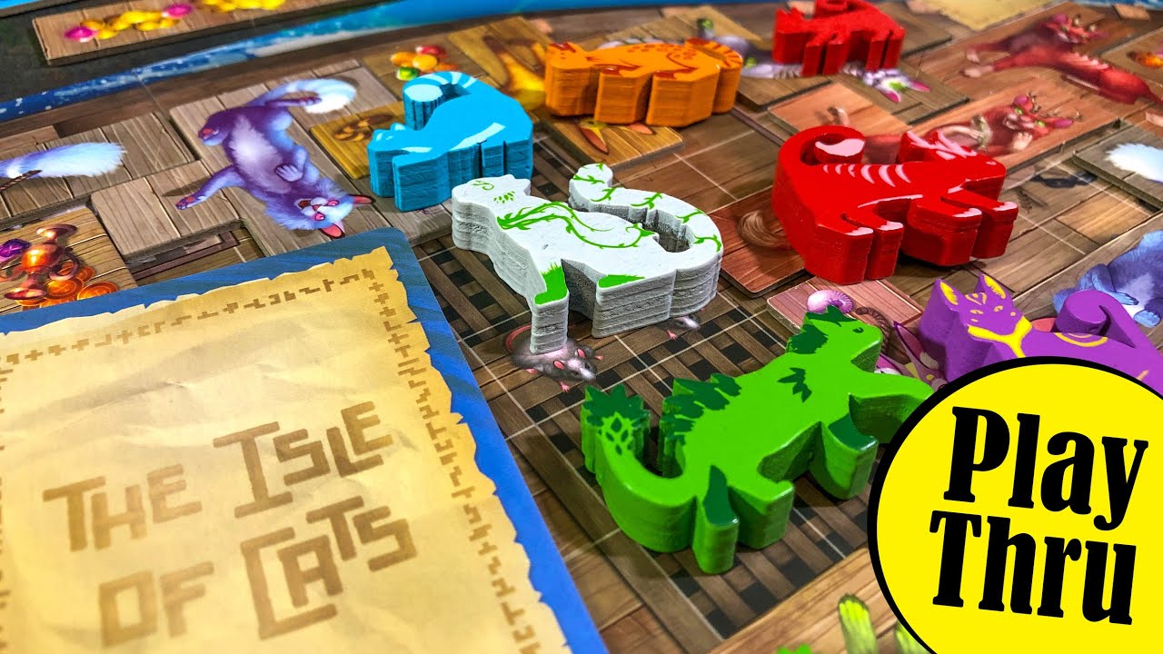 Set Up and How to Play THE ISLE OF CATS Board Game