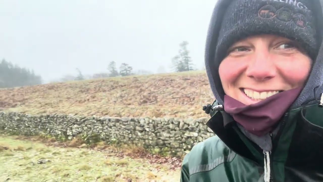 Farming in all weather!! Wind rain snow! No sunshine 🌞 
