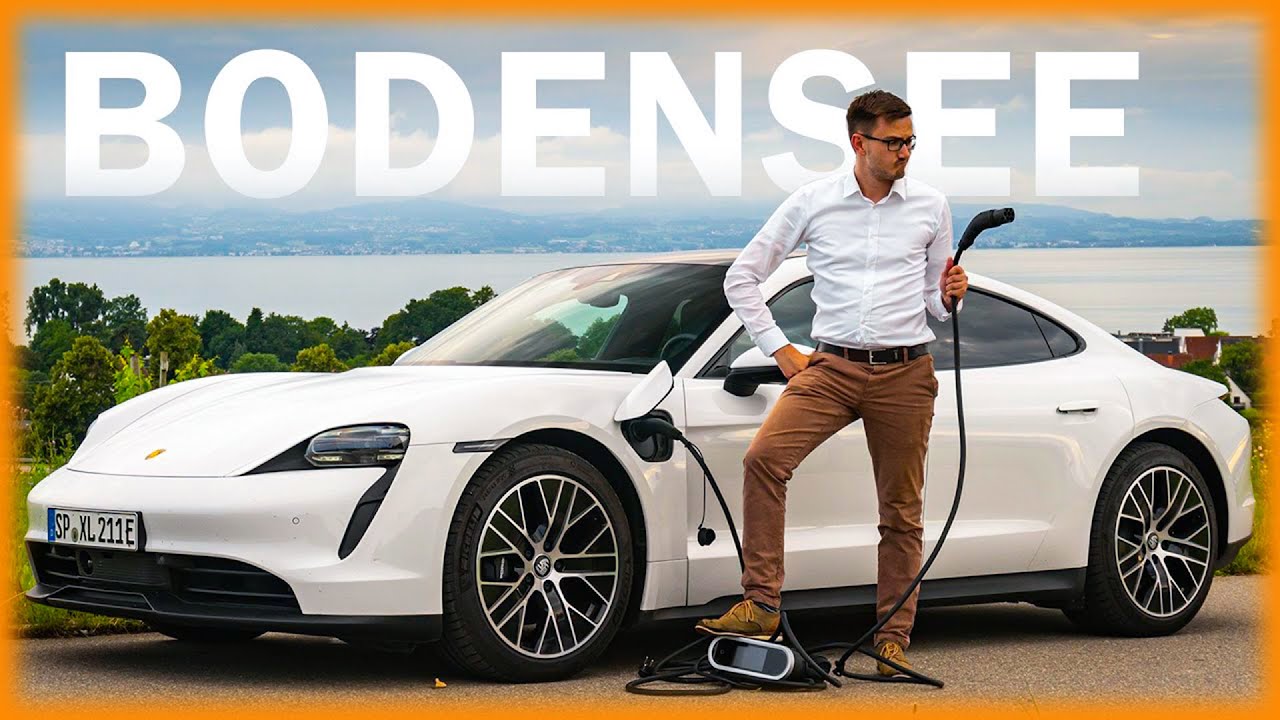 Porsche Taycan 900 KM Review // Mit 3% Akku an den Bodensee, Kosten, Laden, Range Modus!