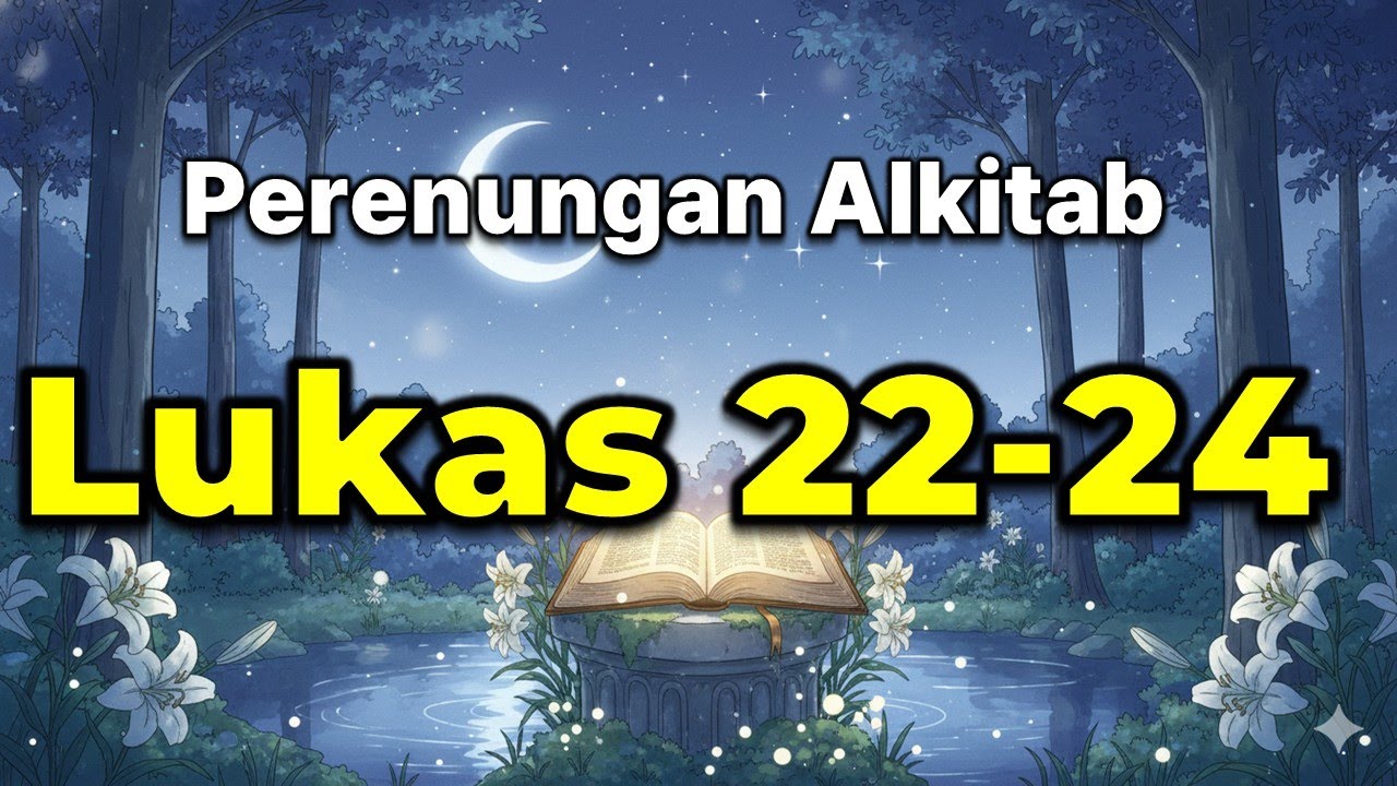 🎧Lukas 22-24 📖 | Membaca Alkitab untuk Tidur Nyenyak 🌙 | Damai, Healing, dan Iman