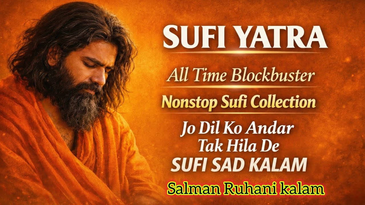 SUFI YATRA | Nonstop Sufi Collection | Jo Dil Ko Andar Tak Hila De | Sufi Sad Kalam 🕊️💔