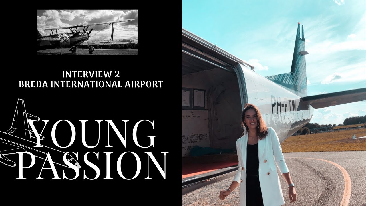 Young pilot Breda International Airport