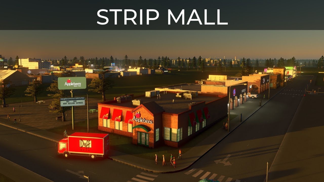 Let's Play Cities Skylines - S7 EP3 - Portsmouth - Strip Mall
