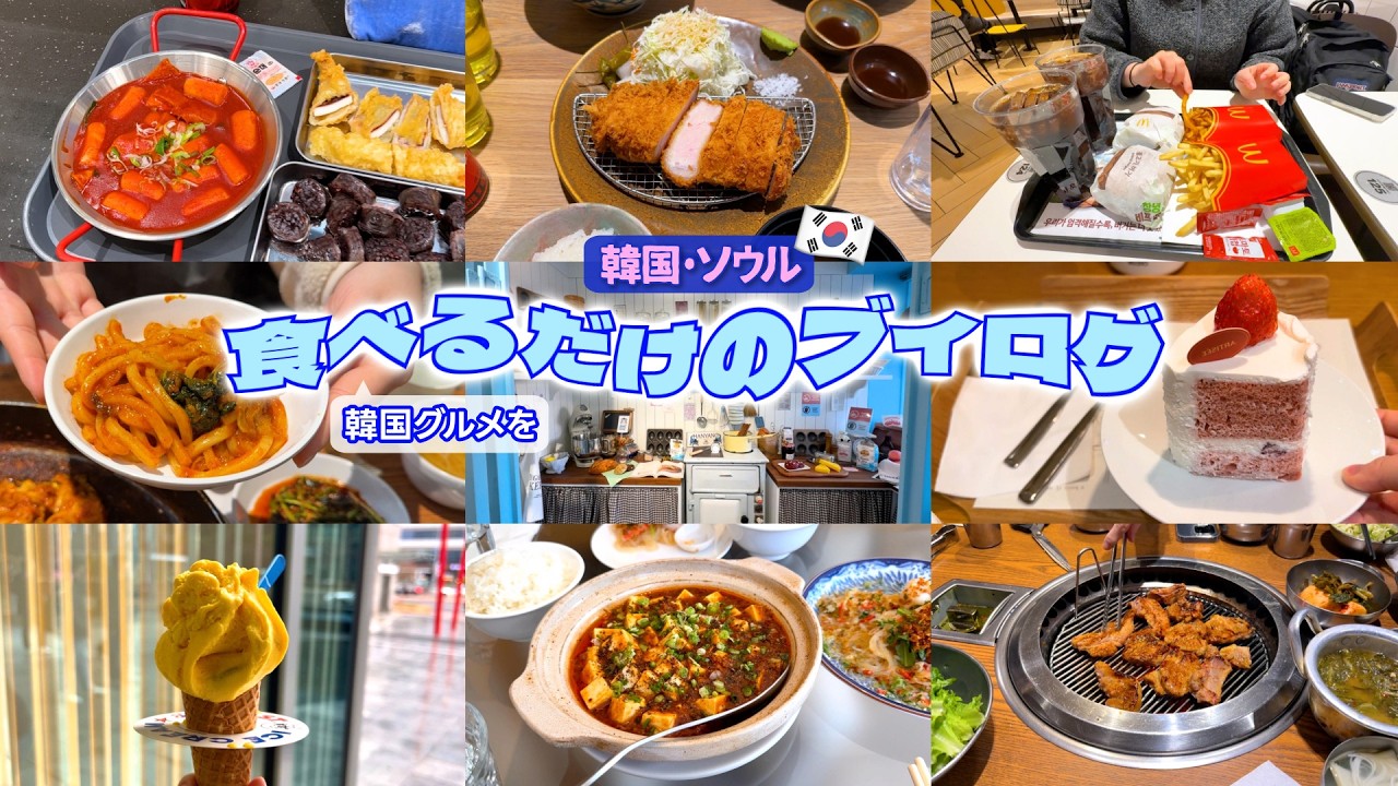 韓国グルメをひたすら食べるだけのブイログ《第4弾》🪻🧈🫖 [韓国旅行情報]