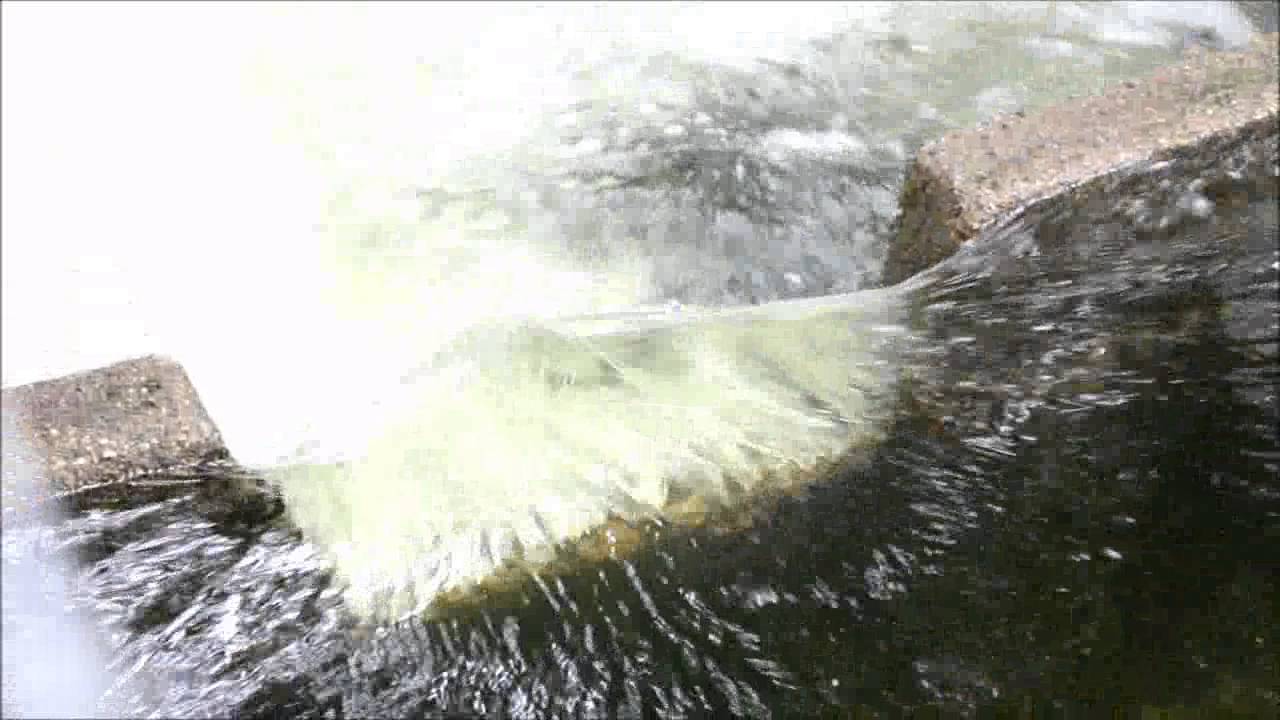 Laksetrappa i Fotlandsfossen ved Tengs