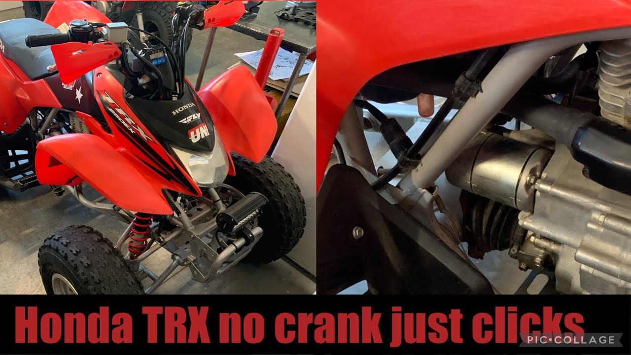 Квадроцикл Honda издает только щелчки, но не заводится | Как найти проблему / TRX250EX