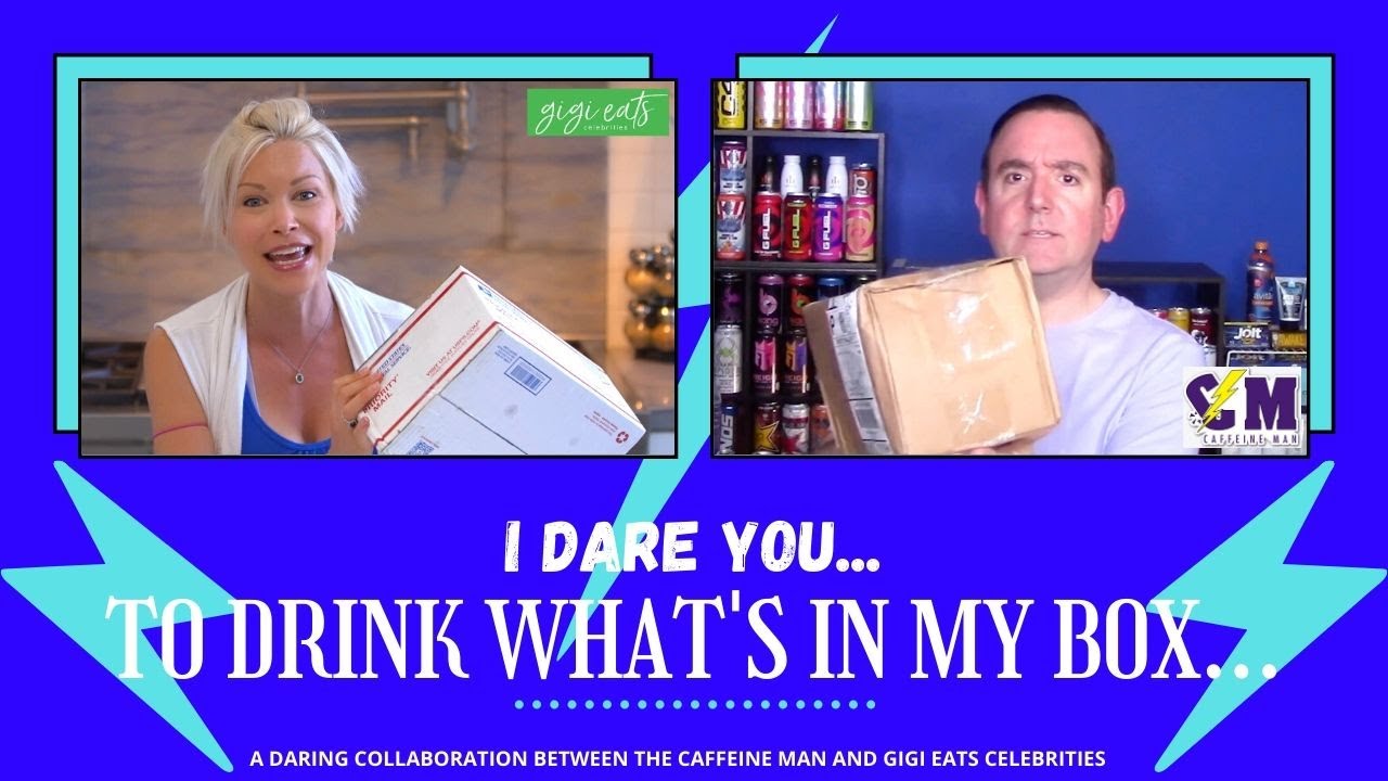 What's In Our Mystery Boxes; Daring The Caffeine Man to Blindly Taste Test Energy Drinks