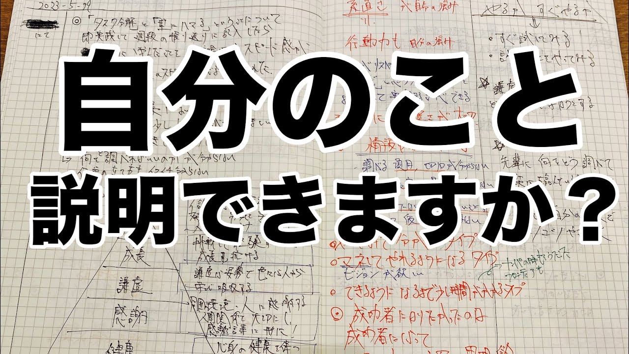 【メモの魔力】人生を180度変える己を知るメモ術