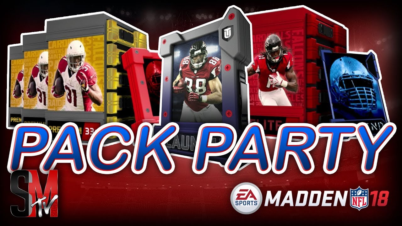 PACK PARTY! LAUNCH PACKS, ELITE PACKS, FANTASY PACKS! CAN WE PULL A LIMITED? MADDEN 18 PACK OPENING