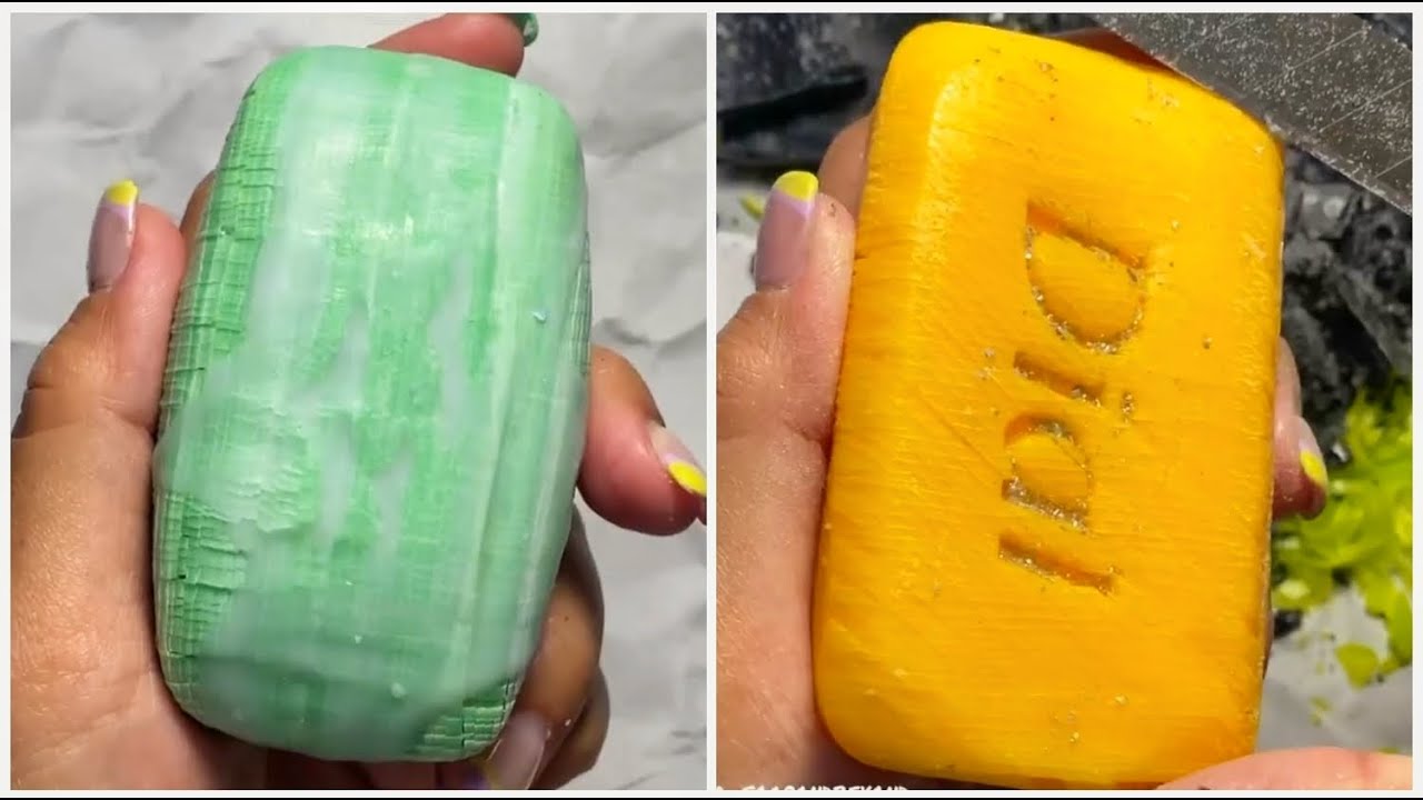 ✨ ASMR Soap Carving for Stress Relief ✨