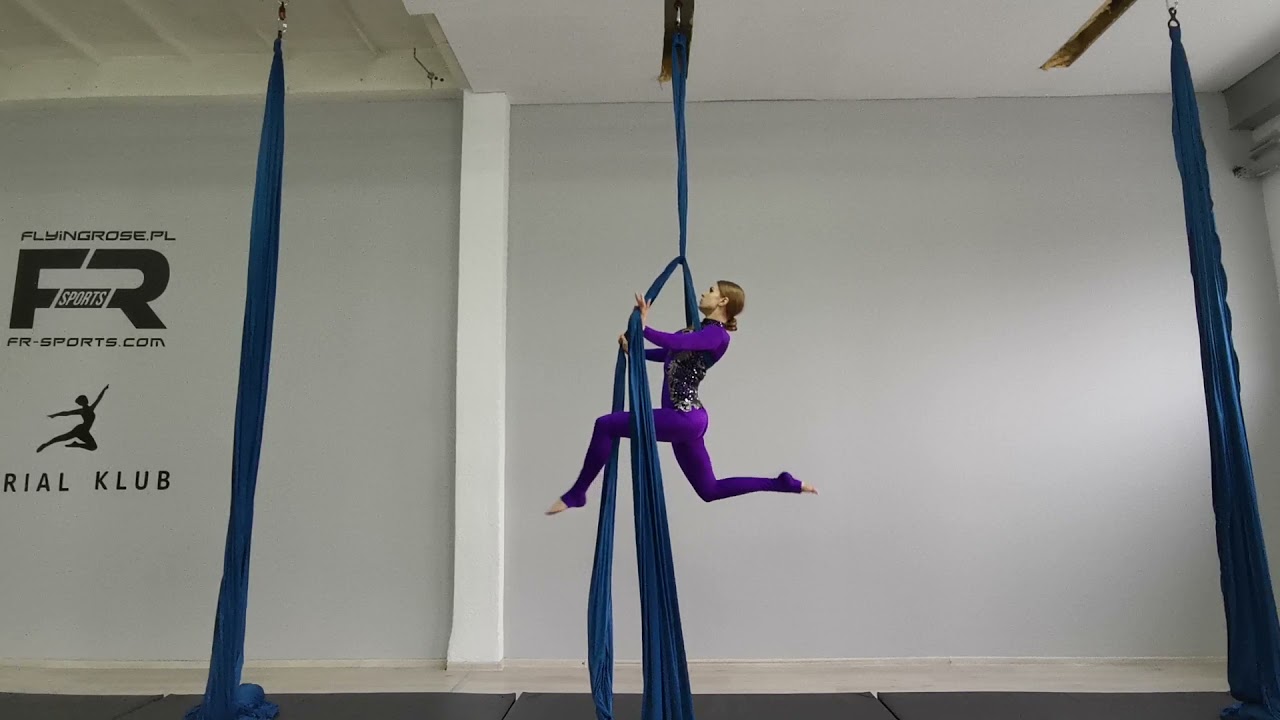 WINNER of online aerial silks competition - Belly dance inspired aerial silks solo