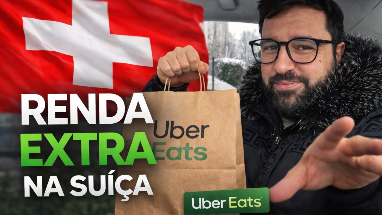 Neve, Frio e Dinheiro | POV Uber Eats na Su&iacute;&ccedil;a