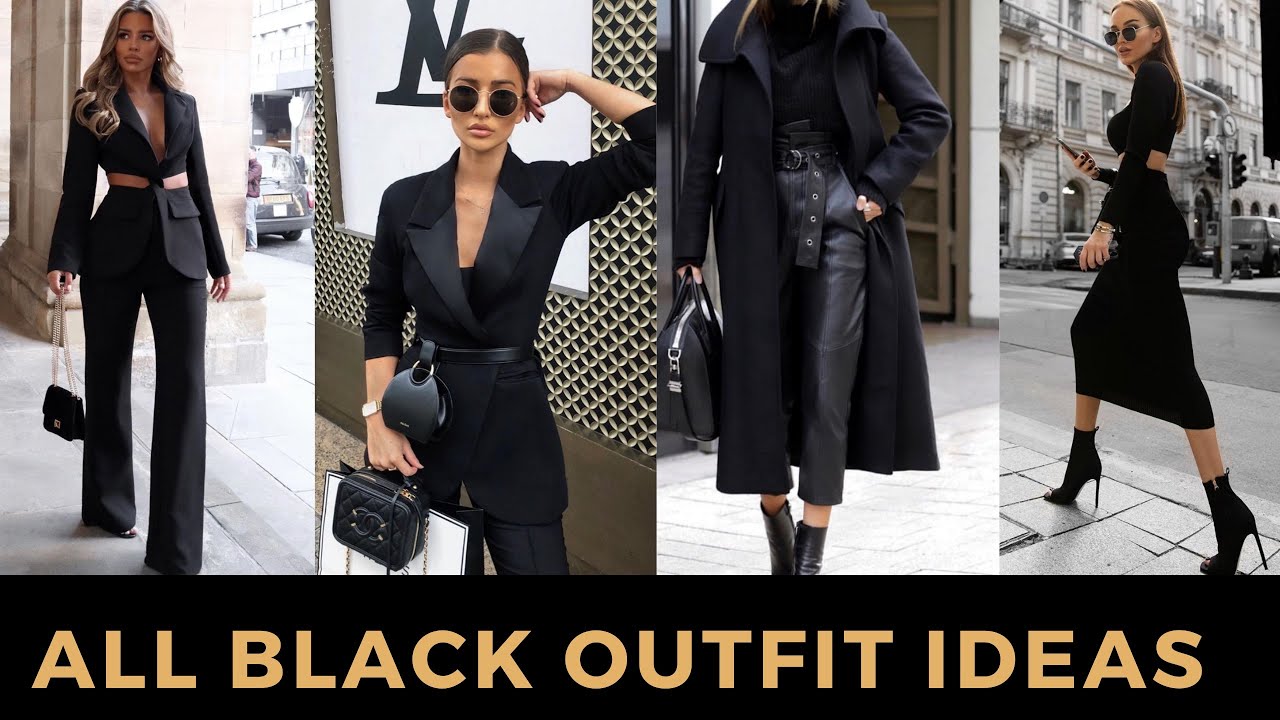 40+ ALL BLACK OUTFIT LOOKBOOK | Red Fashion Chic