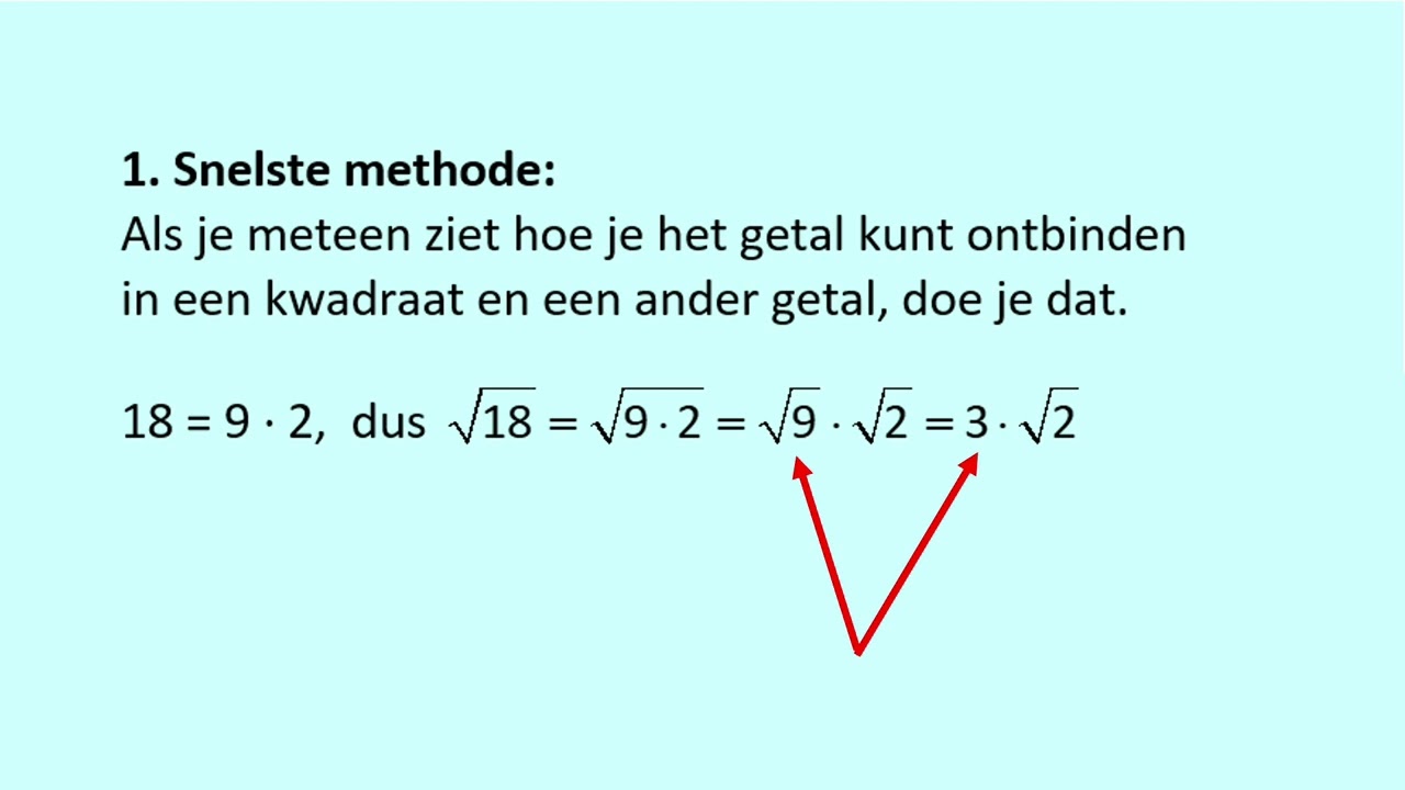Wortels vereenvoudigen