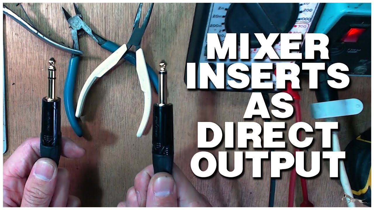 Custom Cable: Mixer Inserts as Direct Output