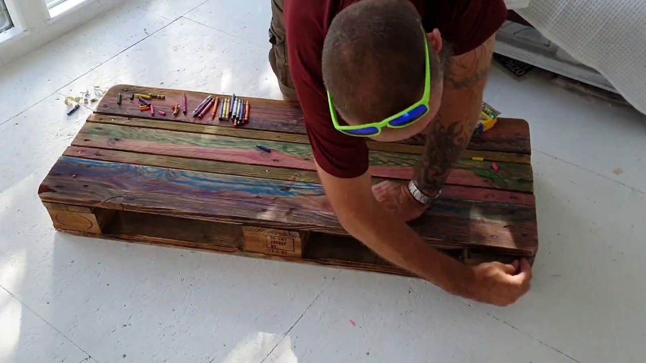 Euro pallet coffee table.