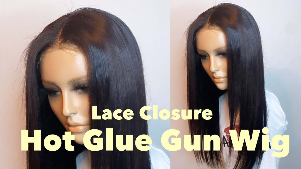 HOW TO MAKE A LACE CLOSURE WIG (Hot Glue Gun Method) |AdoreAkayla|