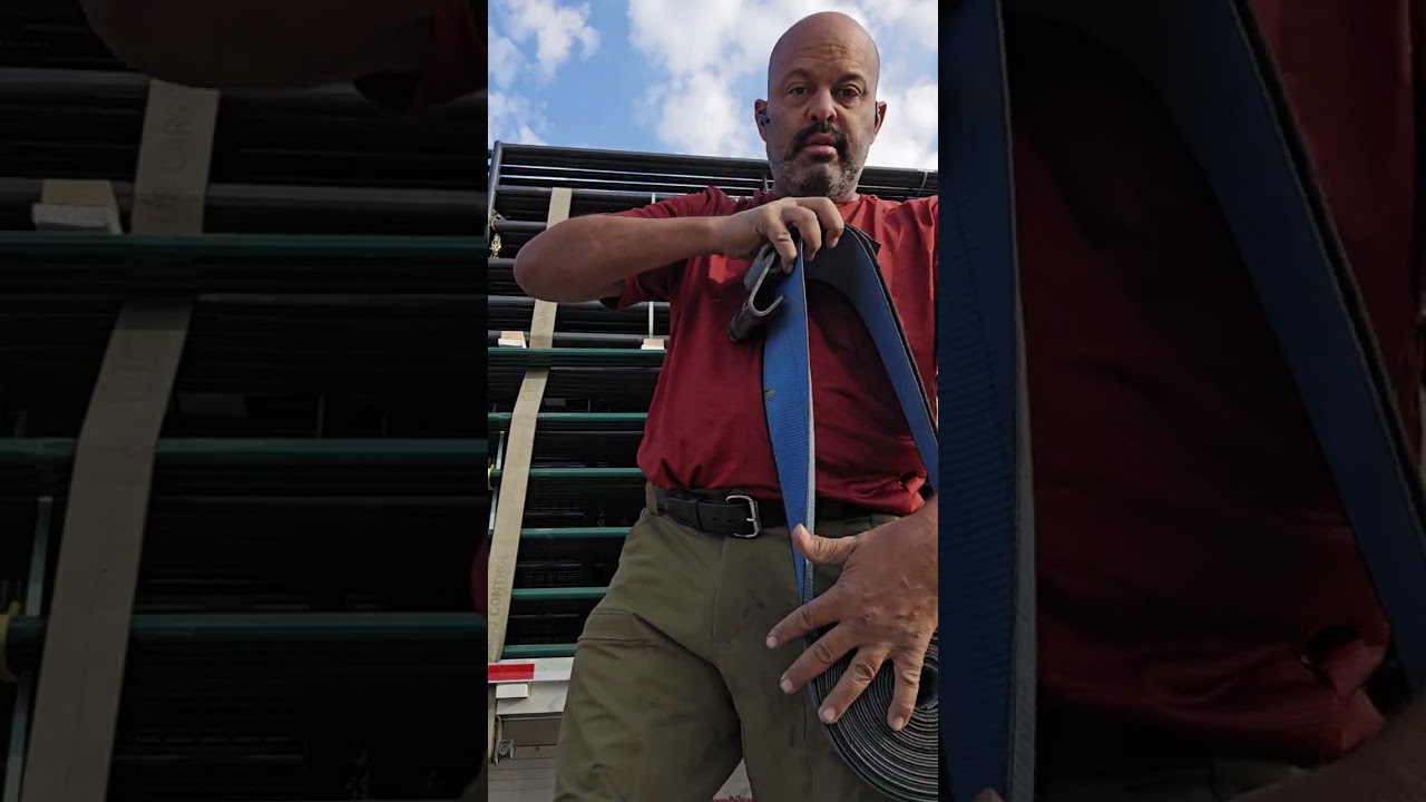 Pendulum Technique For Throwing Strap Over Tall Load