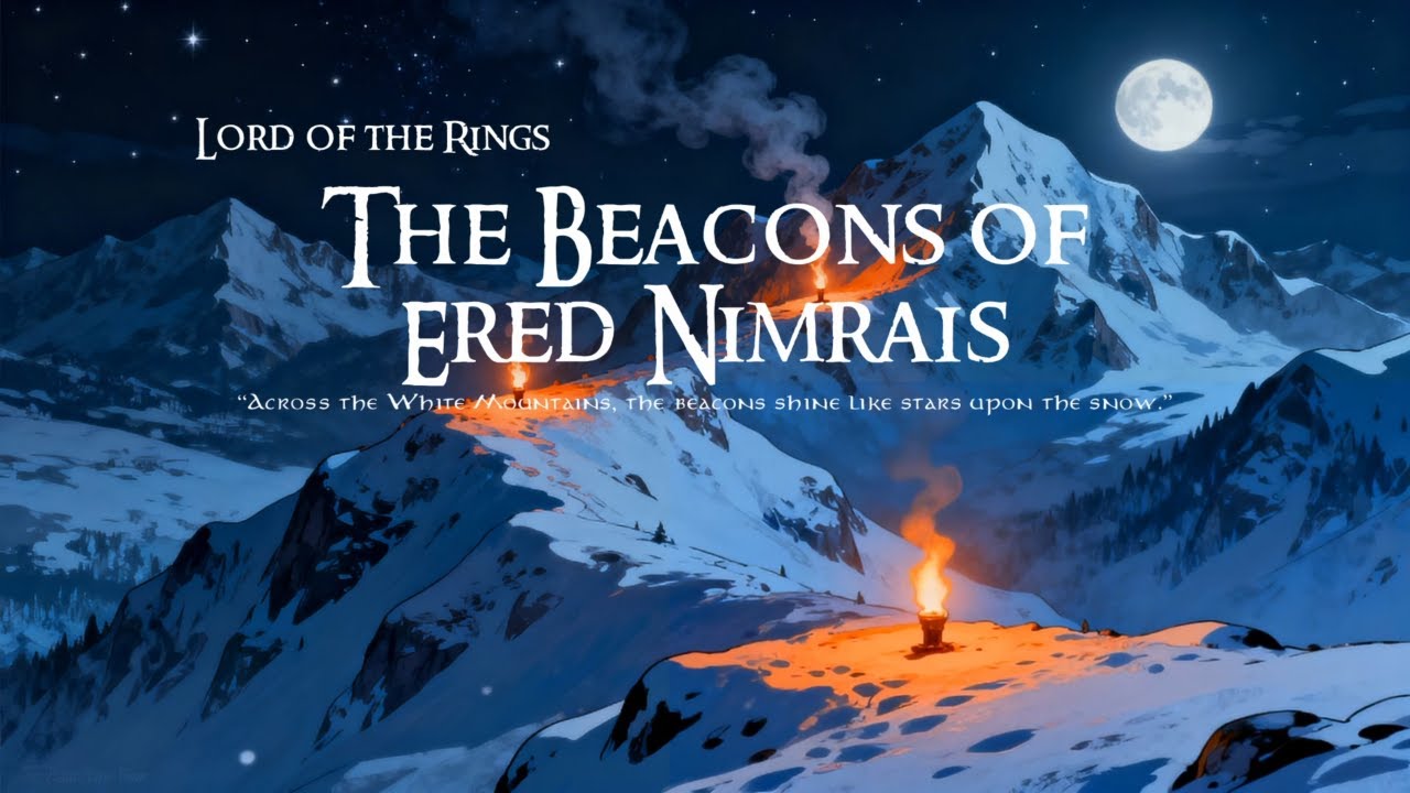 Ered Nimrais – LOTR Ambience | Beacons, Snowstorm & Dwarven-Inspired Winter Music