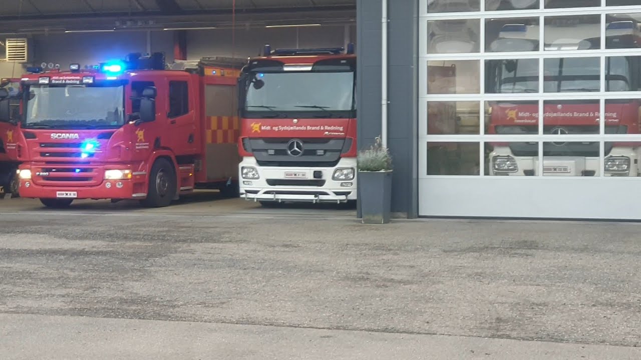 *Fire Alarm* Faxe Brand og Redning i udrykning M6-V4-TS3. Fakse Fire and Rescue response E6-T4-TE3.