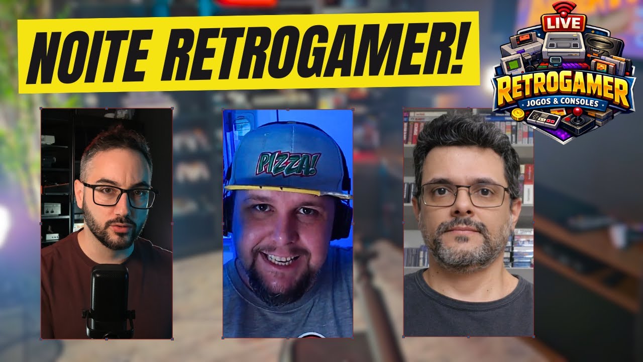 🔴Live Noite Retrogamer 🎮 Consoles antigos, mods e histórias!!!