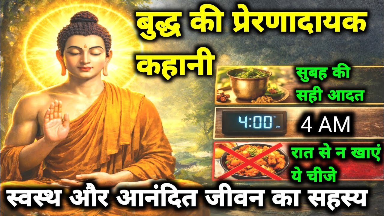सुबह उठते ही एक काम करो | कभी बीमार नहीं पड़ोगे | Gautam Buddha Story Healthy Body Secretmotivation