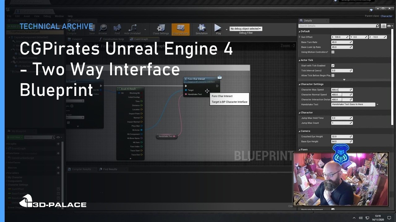 CGPirates Unreal Engine 4 - Two way interface blueprint