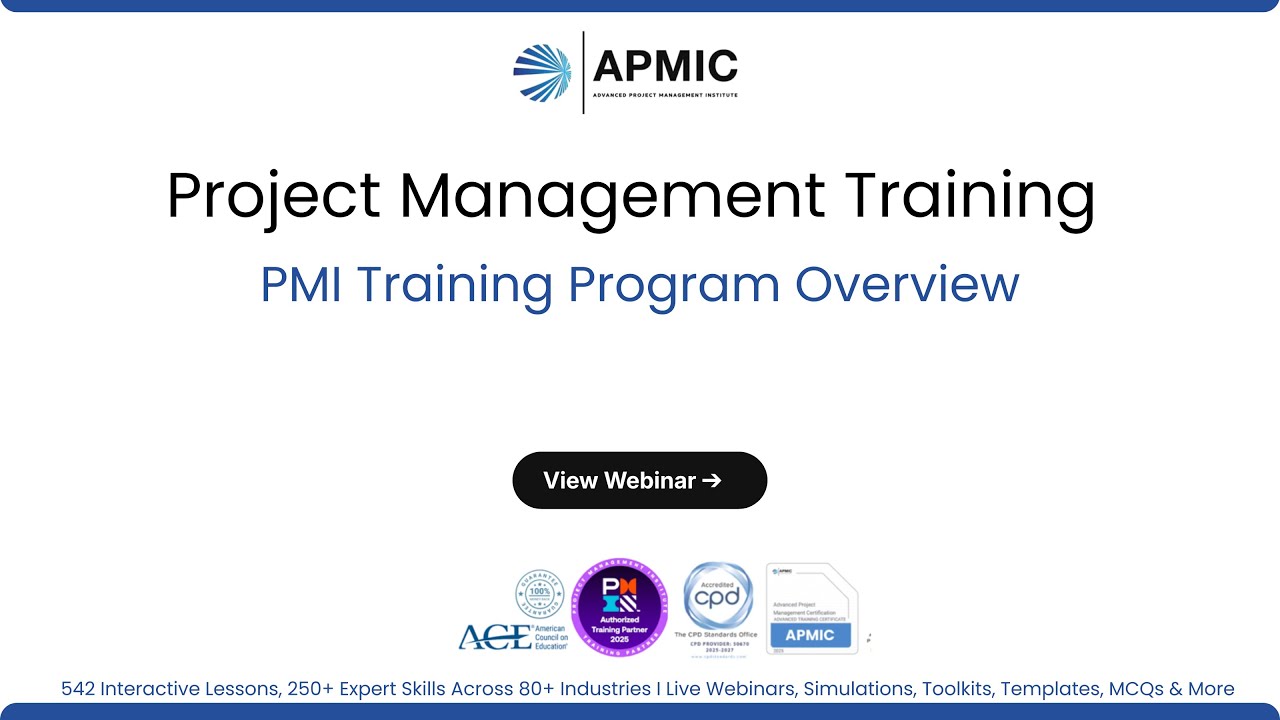 What to Expect in PMI-Aligned Project Management Training |Advanced Project Management Certification