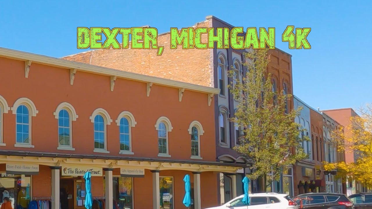 Small Town Charm At Its Finest: Dexter, Michigan 4K.