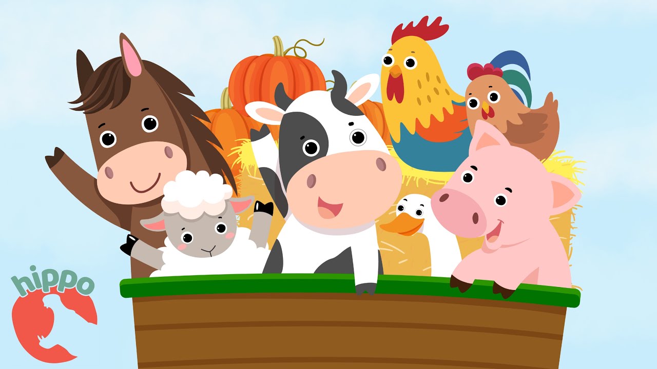 The Farmer in the Dell | Learn Farm Animals | Kids Song