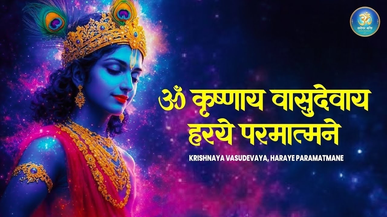 Krishnaya Vasudevaya Haraye Paramatmane | VASUDEVAYA MANTRA | Chamatkari Krishna Mantra Jaap 108