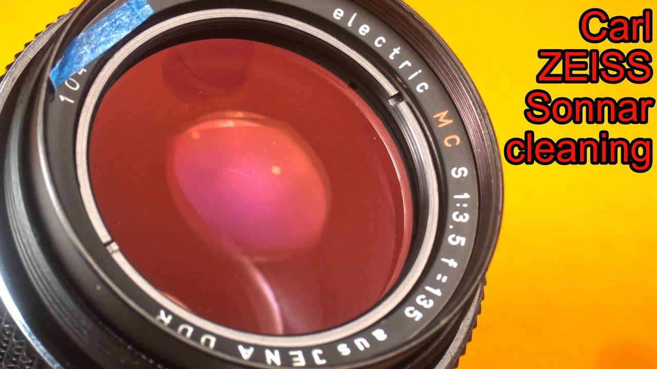 aus JENA DDR electric MC S 135mm F3.5 lens cleaning (Carl Zeiss)