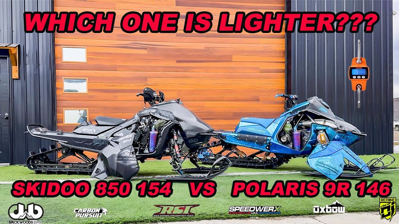 Polaris 146 9R VS Skidoo 850 154 lightweight build weigh off! week 7 vlog