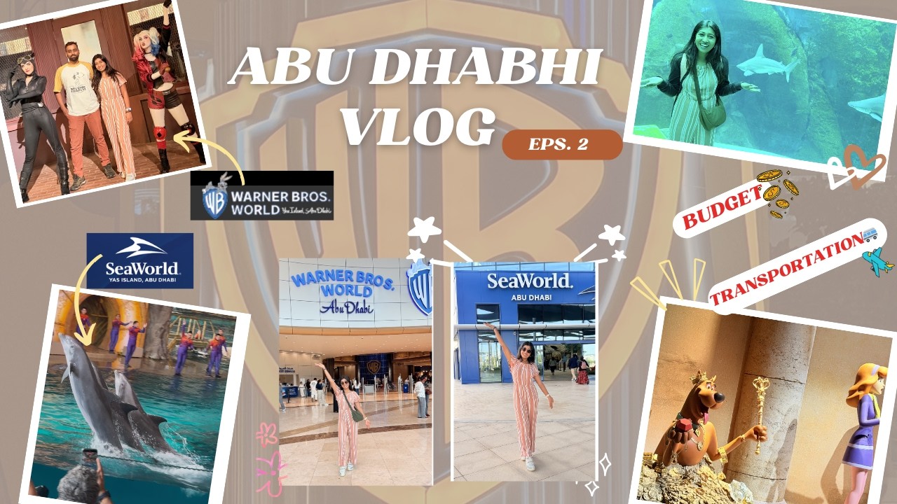 SeaWorld vs Warner Bros 🐬| Is Yas Island Multi-Park Ticket Worth It? | Abu Dhabi Episode-2 🇦🇪