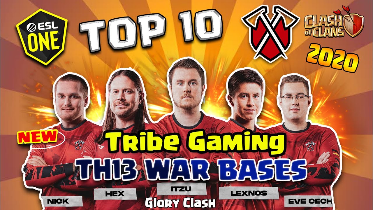 *BEST* ESL Top 10  Tribe Gaming Th13 War Bases 2020 / Anti 2-3 Star /13本防三陣/ Clash of clans #507