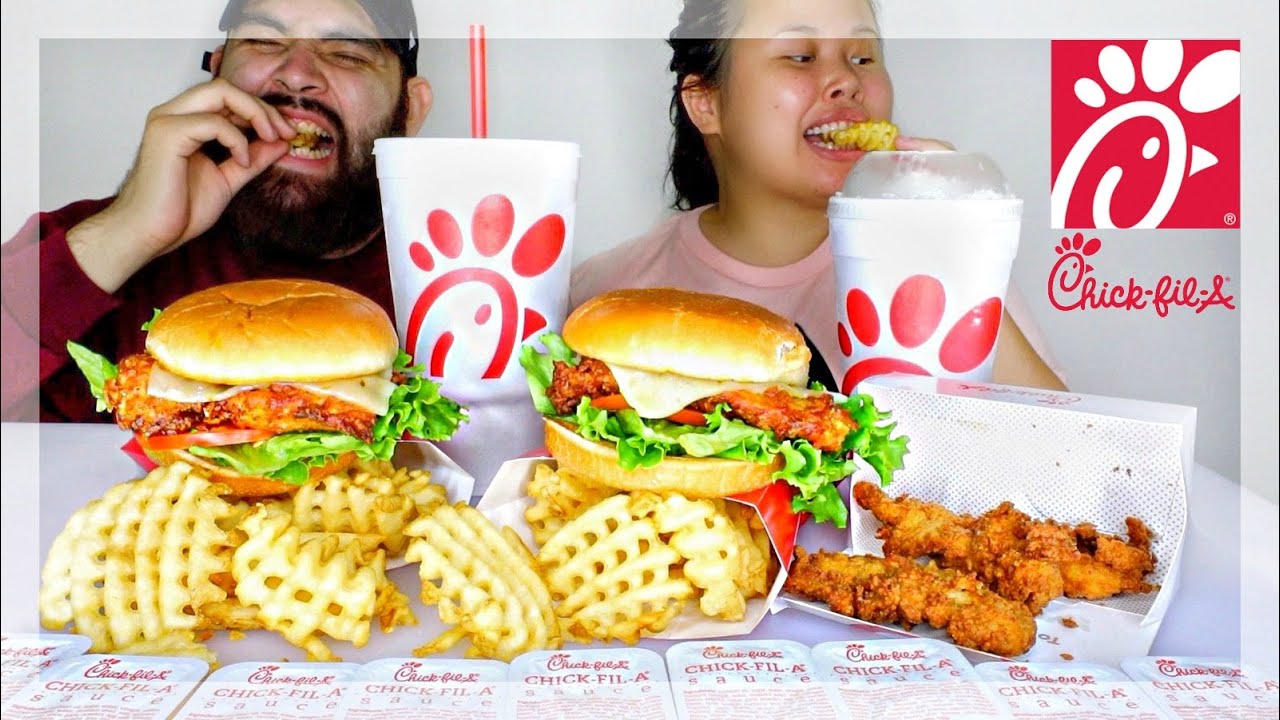 Chick-Fil-A MUKBANG Eating Show 먹방