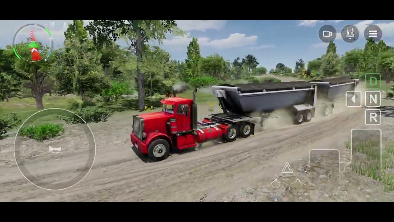 Truck simulador big Rigs puxando tre-trem