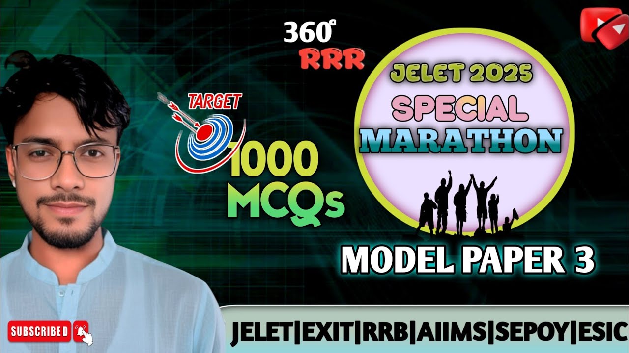 🔴Model Paper 3||JELET Special Top 100 MCQs||RRR by Bengali Pharma IQ #jeletpharmacy 