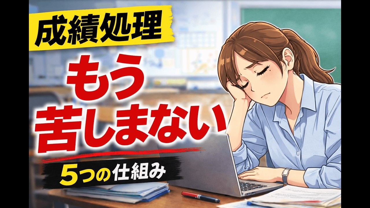 【残業大幅減】成績処理で先生の仕事が変わる5つのステップ